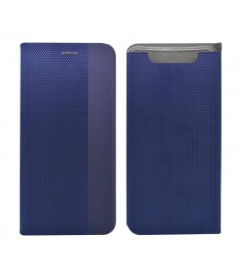 Θήκη Book Ancus Magnetic Canvas για Samsung SM-A805F Galaxy A80 TPU Μαύρη-Μπλε