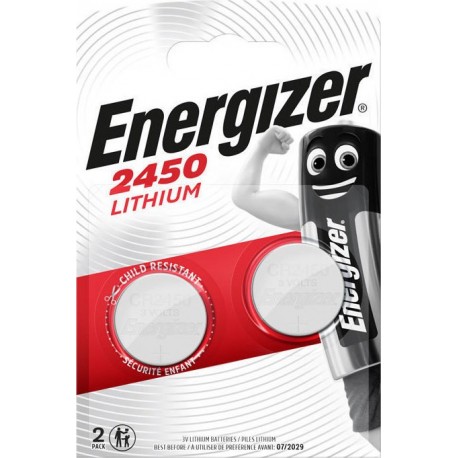 Buttoncell Lithium Energizer CR2450 Τεμ. 2