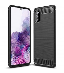 Θήκη TPU Ancus Carbon Series για Samsung SM-A415F Galaxy A41 Μαύρη