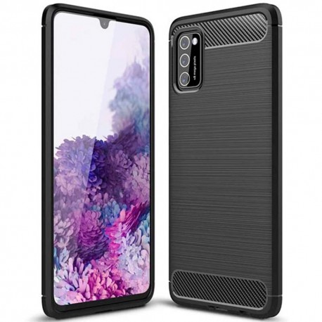 Θήκη TPU Ancus Carbon Series για Samsung SM-A415F Galaxy A41 Μαύρη