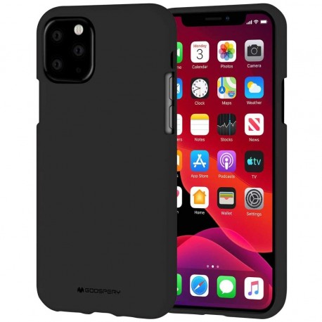 Θήκη Goospery Silicone για Apple iPhone 11 Pro Μαύρο