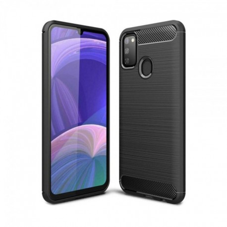 Θήκη TPU Ancus Carbon Series για Samsung Galaxy M21 / M30S Μαύρο