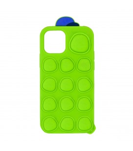 Θήκη Ancus TPU Pop It με Strap για Apple iPhone 11 Πράσινο με Σχέδιο και Κορδόνι