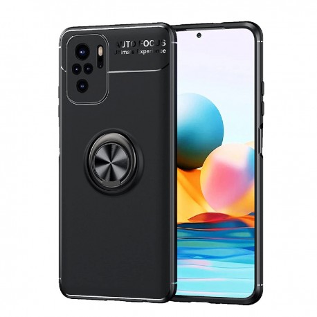 Θήκη Ancus Autofocus Shock Proof με Ring Holder για Xiaomi Redmi Note 10 / Redmi Note 10S Μαύρο