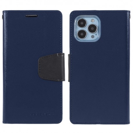 Θήκη Book Goospery Sonata Diary Case για Apple iPhone 13 Pro Μπλέ-Μαύρο