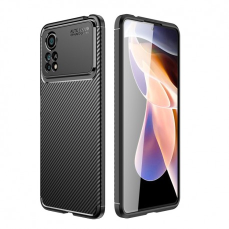 Θήκη Ancus AutoFocus Carbon Fiber για Xiaomi Poco X4 Pro 5G Μαύρη