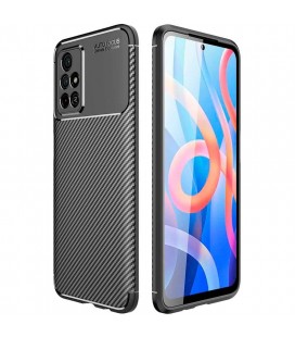 Θήκη Ancus AutoFocus Carbon Fiber για Xiaomi Redmi Note 11T 5G / Note 11s 5G / Poco M4 Pro 5G Μαύρη