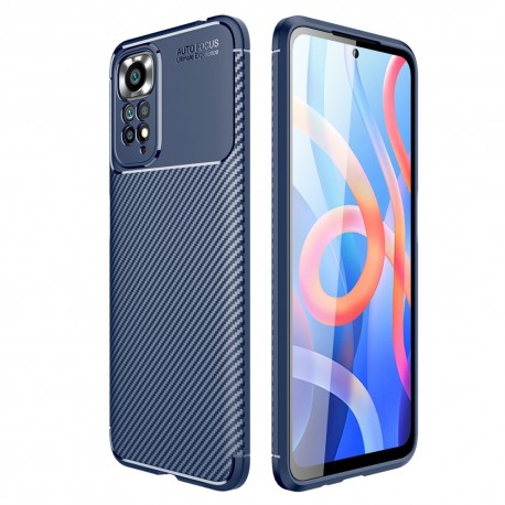 Θήκη Ancus AutoFocus Carbon Fiber για Xiaomi Redmi Note 11 / Note 11s Μπλέ