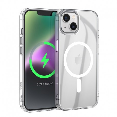 Θήκη Hoco Magnetic Series Airbag Anti-Fall Protective για Apple iPhone 14 Plus Διάφανη