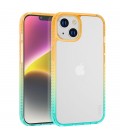 Θήκη Hoco Crystal Color Skin Feel για Apple iPhone 14 Πορτοκαλί Πράσινο