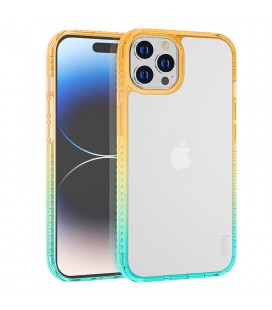 Θήκη Hoco Crystal Color Skin Feel για Apple iPhone 14 Pro Πορτοκαλί Πράσινη