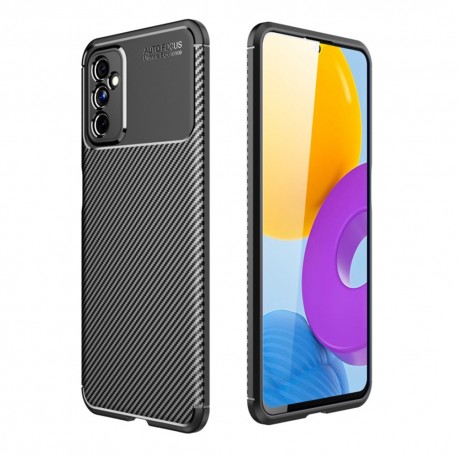 Θήκη Ancus AutoFocus Carbon Fiber για Samsung SM-M526 Galaxy M52 5G Κόκκινη