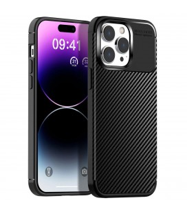 Θήκη Ancus AutoFocus Carbon Fiber για Apple iPhone 14 Pro Μαύρη