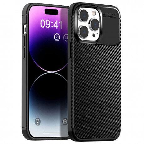 Θήκη Ancus AutoFocus Carbon Fiber για Apple iPhone 14 Pro Μαύρη