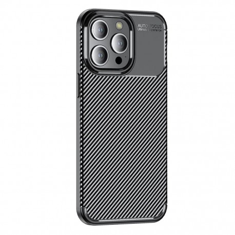 Θήκη Ancus AutoFocus Carbon Fiber για Apple iPhone 15 Pro Μαύρη