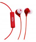 Hands Free Maxcom Soul Stereo Earphones 3.5mm Κόκκινα με Μικρόφωνο και Πλήκτρο Απάντησης/Σίγασης