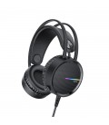 Ακουστικά Stereo Gaming Hoco W100 Touring 3.5mm με Μικρόφωνο, Ρύθμιση Έντασης Ήχου και LED Φωτισμό Μαύρα