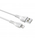 Καλώδιο σύνδεσης Borofone BX51 Triumph USB σε Lightning 2.4A 1μ Λευκό