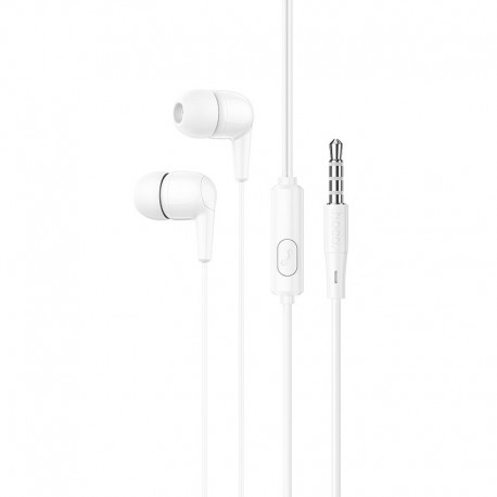 Hands Free Hoco M97 Enjoy Earphones Stereo 3.5mm με Μικρόφωνο και Πλήκτρο Λειτουργίας Λευκά