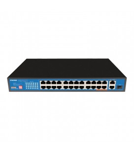 Ethernet Switch Ewind EW-S1627CF-AP 24x10/100Mbps  + 2x10/100/1000Mbps  RJ45 + 1x100/1000Mbps  Gigabit Uplink PoE Fiber Switch