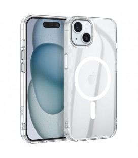 Θήκη Hoco Magnetic Premium Series Airbag Anti-Drop 360° Protective για Apple iPhone 15 Plus Διάφανη