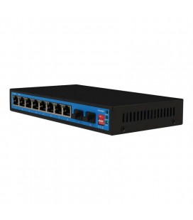 Ethernet Switch Ewind EW-S1910FG-DP 8xRJ45 10/100/1000Mbps + 2x1000Mbps  Gigabit Fiber PoE Switch με 2xGiga SFP IP30