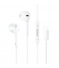 Hands Free Hoco M111 Primero Series Earphones Stereo Lightning Λευκά 1,2μ