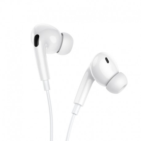 Hands Free Hoco M111 Pro Primero Series Earphones Stereo Lightning Λευκό 1,2μ