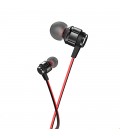 Hands Free Hoco M85 Platinum Sound Universal Earphones Stereo 3.5mm Deep Bass Μαύρο 1.2m