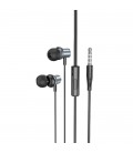 Hands Free Hoco M110 Encourage Universal Earphones Hi-Fi Stereo Deep Sound 3.5mm Γκρι 1.2m