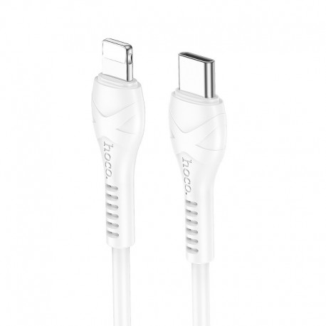 Καλώδιο σύνδεσης Hoco X37 Cool Power USB-C PD27W σε Lightning με Bending Resistance Καλώδιο Λευκό 1m