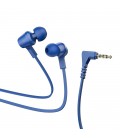 Hands Free Hoco M86 Oceanic Universal Earphones Deep Bass Stereo με 3.5mm Γωνιακό Κονέκτορα Μπλε 1.2m