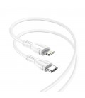 Καλώδιο σύνδεσης Borofone BX51 Triumph USB-C σε Lightning 12W 2.4A 1μ Λευκό