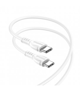 Καλώδιο σύνδεσης Borofone BX51 Triumph USB-C σε USB-C 60W 1μ Λευκό