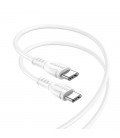 Καλώδιο σύνδεσης Borofone BX51 Triumph USB-C σε USB-C 60W 1μ Λευκό