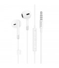 Hands Free Hoco M109 Pure Joy Earphones Hi-Fi Stereo 3.5mm Λευκό 1.2m